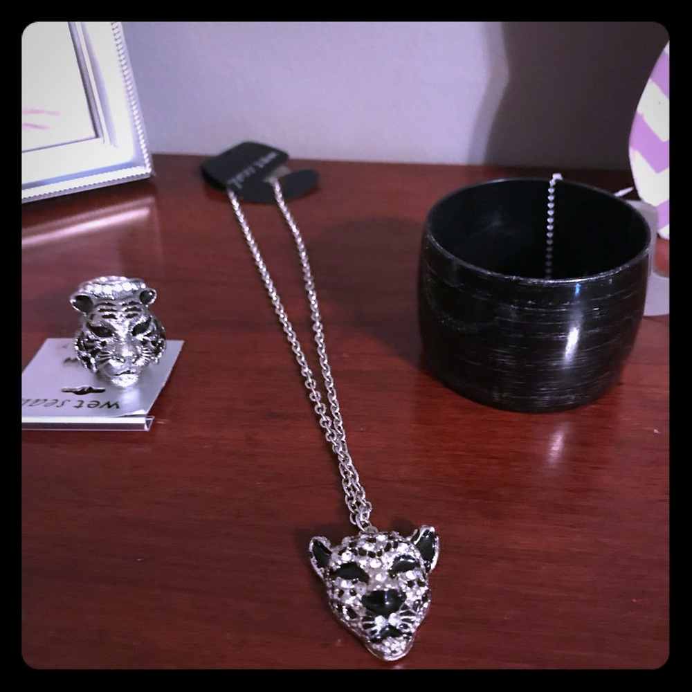 Necklace, ring, and bracelet